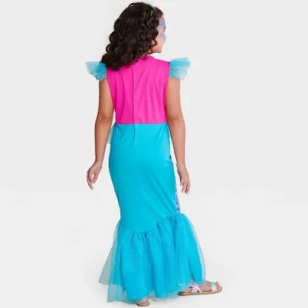 Mermaid Halloween Costume Dress L Fairytale Storybook size large (10-12)